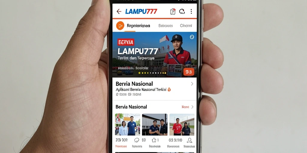 Antarmuka LAMPU777 menampilkan berita terkini dan analisis mendalam.