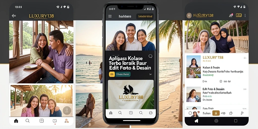 Tampilan antarmuka LUXURY138 untuk kolase foto yang menarik.