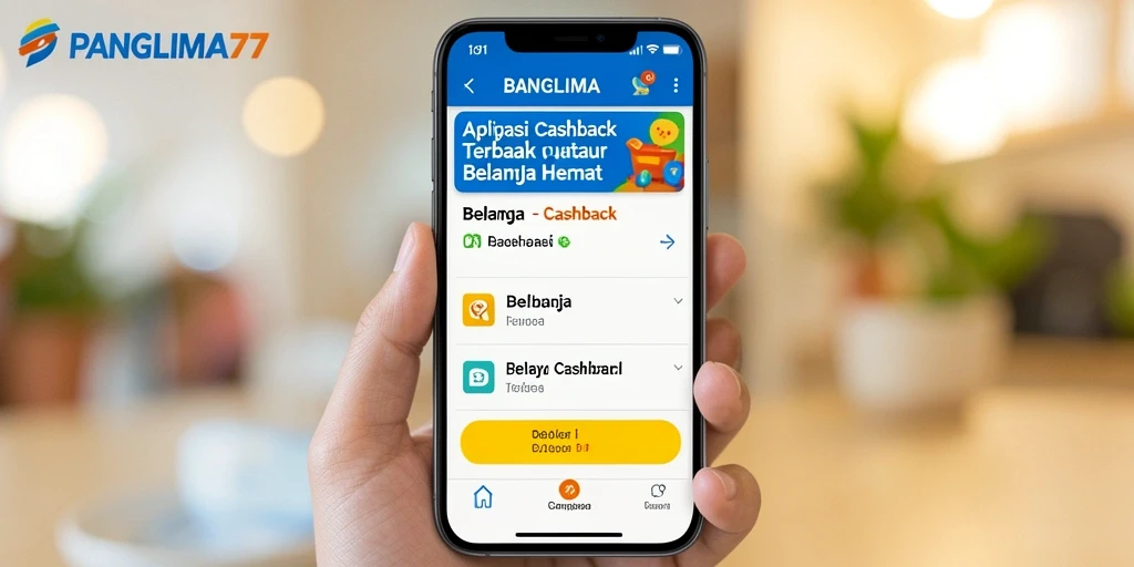 Antarmuka PANGLIMA77 yang menarik dan mudah digunakan untuk cashback.