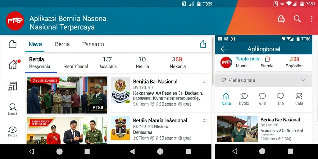 Antarmuka aplikasi PT89 yang informatif dan interaktif.