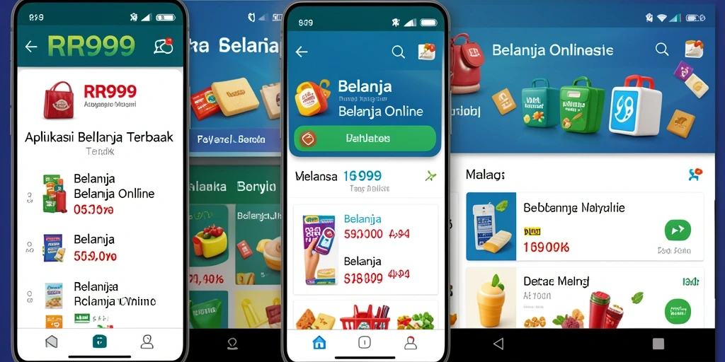 Screenshot utama aplikasi RR999 menampilkan antarmuka Belanja Online yang menarik.